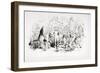 Steerforth and Mr. Mell, Illustration from 'David Copperfield' by Charles Dickens-Hablot Knight Browne-Framed Giclee Print