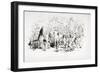 Steerforth and Mr. Mell, Illustration from 'David Copperfield' by Charles Dickens-Hablot Knight Browne-Framed Giclee Print
