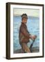 Steering the Punt, 1909-Henry Scott Tuke-Framed Giclee Print