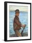 Steering the Punt, 1909-Henry Scott Tuke-Framed Giclee Print