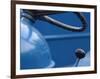 Steering Wheel and Gear Shift on Tractor-null-Framed Photographic Print