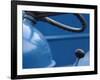 Steering Wheel and Gear Shift on Tractor-null-Framed Photographic Print