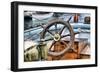 Steering Wheel Sailboat-nikitos77-Framed Photographic Print