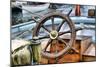 Steering Wheel Sailboat-nikitos77-Mounted Photographic Print