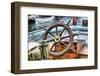 Steering Wheel Sailboat-nikitos77-Framed Photographic Print