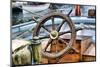 Steering Wheel Sailboat-nikitos77-Mounted Photographic Print