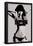 Steez Bikini Boombox - BW-null-Framed Poster