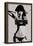 Steez Bikini Boombox - BW-null-Framed Poster