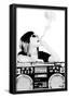 Steez Boombox Joint BW-null-Framed Poster