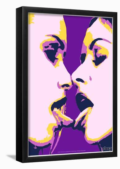 Steez French - Pink-null-Framed Poster