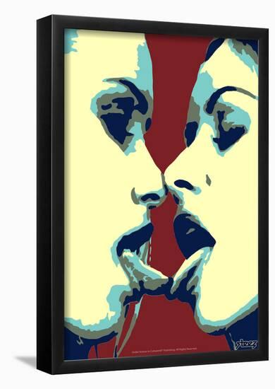 Steez French - Red-null-Framed Poster