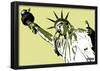 Steez Lady Liberty Art Poster Print-null-Framed Poster