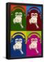 Steez Monkey Headphones Quad Pop-Art-null-Framed Poster