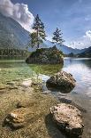 Lake Hintersee, Berchtesgadener Alpen, Bavaria, Germany, Europe-Stefan Schurr-Framed Stretched Canvas