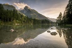 Lake Hintersee, Berchtesgadener Alpen, Bavaria, Germany, Europe-Stefan Schurr-Framed Stretched Canvas