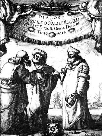 Frontispiece of Galileo's Dialogo Dei Massimi Sistemi, 1632