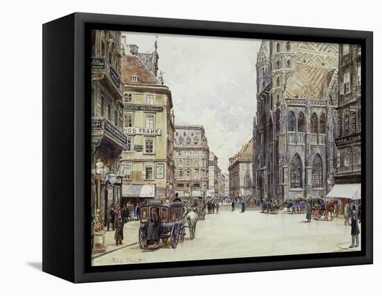 Stefanplatz, Vienna-Rudolf Bernt-Framed Stretched Canvas