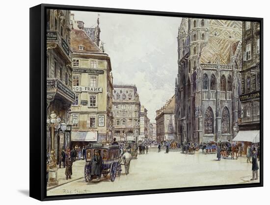 Stefanplatz, Vienna-Rudolf Bernt-Framed Stretched Canvas