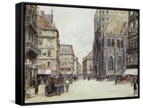 Stefanplatz, Vienna-Rudolf Bernt-Framed Stretched Canvas