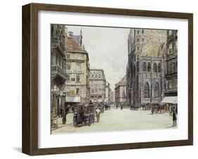 Stefanplatz, Vienna-Rudolf Bernt-Framed Giclee Print