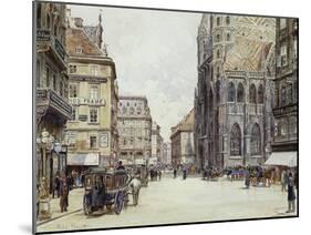 Stefanplatz, Vienna-Rudolf Bernt-Mounted Giclee Print
