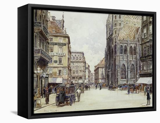 Stefanplatz, Vienna-Rudolf Bernt-Framed Stretched Canvas