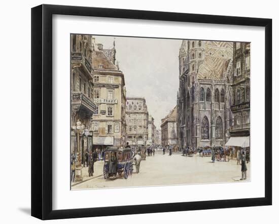 Stefansplatz, Vienna-Rudolf Bernt-Framed Giclee Print