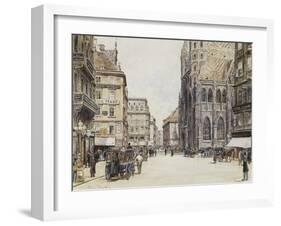 Stefansplatz, Vienna-Rudolf Bernt-Framed Giclee Print