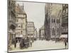 Stefansplatz, Vienna-Rudolf Bernt-Mounted Giclee Print