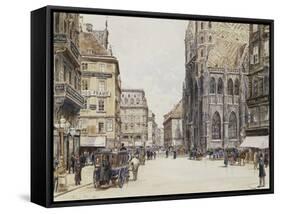 Stefansplatz, Vienna-Rudolf Bernt-Framed Stretched Canvas