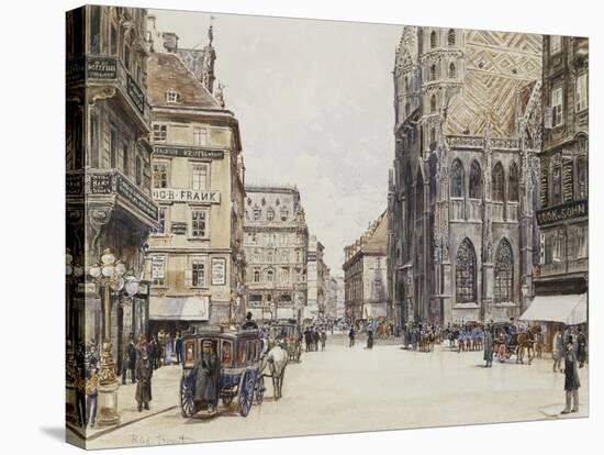 Stefansplatz, Vienna-Rudolf Bernt-Stretched Canvas