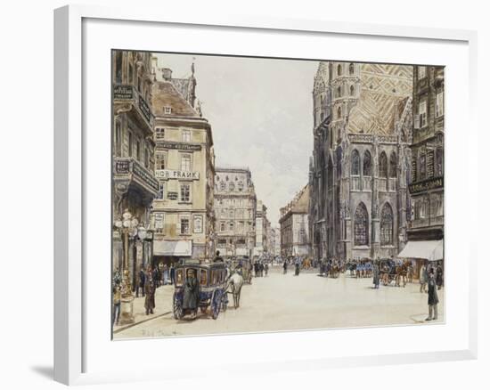 Stefansplatz, Vienna-Rudolf Bernt-Framed Giclee Print