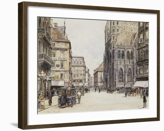 Stefansplatz, Vienna-Rudolf Bernt-Framed Giclee Print