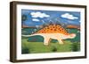 Steggy the Stegosaurus-Sophie Harding-Framed Art Print