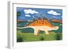 Steggy the Stegosaurus-Sophie Harding-Framed Art Print