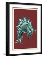 Stegosaurus-Lantern Press-Framed Art Print