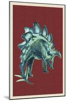 Stegosaurus-Lantern Press-Mounted Art Print