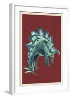 Stegosaurus-Lantern Press-Framed Art Print