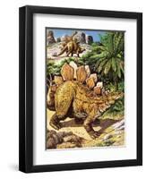 Stegosaurus-Payne-Framed Premium Giclee Print
