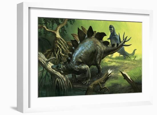 Stegosaurus-English School-Framed Giclee Print