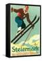 Steiermark Ski Poster-null-Framed Stretched Canvas