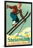 Steiermark Ski Poster-null-Framed Art Print