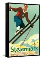 Steiermark Ski Poster-null-Framed Stretched Canvas