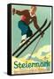 Steiermark Ski Poster-null-Framed Stretched Canvas