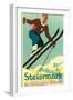 Steiermark Ski Poster-null-Framed Art Print