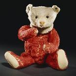Gilbert, a Rare Steiff Dolly Bear with a Red Mohair Body and a White Face-Steiff-Framed Giclee Print