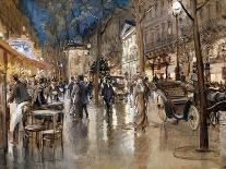 Evening on a Parisian Boulevard-Stein Georges-Stretched Canvas