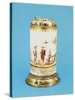 Stein Painted in Bayreuth Perhaps by Johann Philipp Danhoffer or Christian Daniel Busch-null-Stretched Canvas