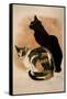 Steinlen, Two Cats-null-Framed Stretched Canvas