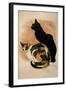 Steinlen, Two Cats-null-Framed Giclee Print